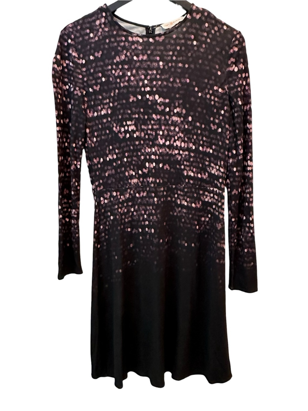 Tory Burch City Lights Long Sleeve Jersey Dress